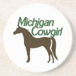 Michigan Cowgirl Beverage Coaster