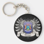 Michigan Crest Key Chain