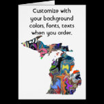 Michigan Customize colorful card how you like cards