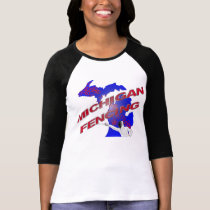 Michigan Fencing t-shirts by iShirts Michigan Fencing t-shirts