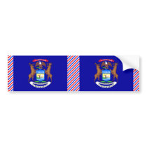 Michigan Flag bumper stickers