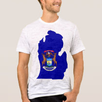 Michigan Flag Map t-shirts