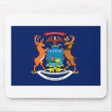 Michigan Flag Mousepad by FlagTshirts Michigan Flag Mousepad