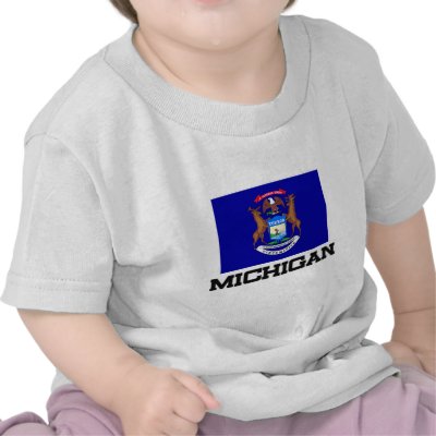 Michigan Flag T-shirt by tshirtshirts
