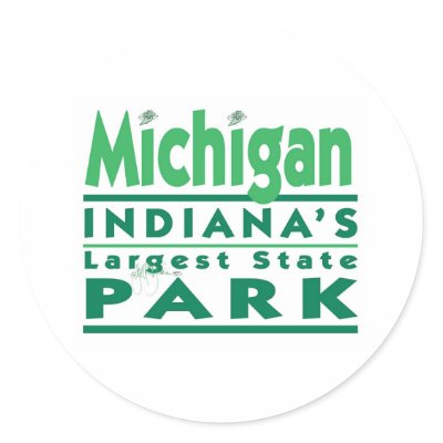 Michigan Indiana's Largest State Park Stickers by scottlhendrie
