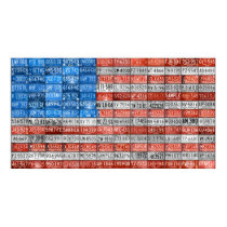 Michigan License Plate Flag Art posters