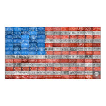 Michigan License Plate Flag Art Print Two posters