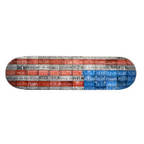 Michigan License Plate Flag USA Skateboard skateboards