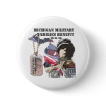 Michigan Military Families Benefit Button