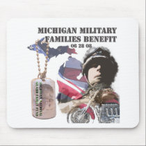 Michigan Military Families Benefit mousepads by mmfborg Michigan Military Families Benefit mousepads