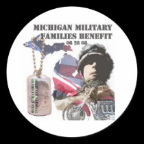 Michigan Military Families Benefit stickers by mmfborg Michigan Military Families Benefit stickers