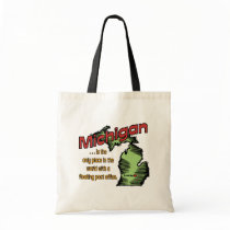 Michigan Motto ~ Worlds Only Floating Post Office Tote Bag