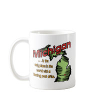 Michigan Motto ~ Worlds Only Floating Post Office Mug