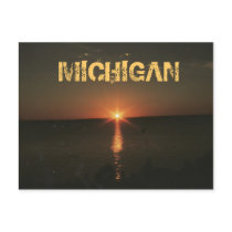 MICHIGAN NIGHT POSTCARD