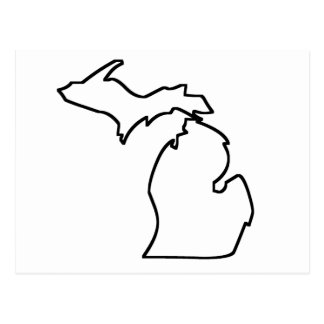 Michigan outline, Outline art, State outlines