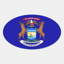 Michigan Oval sticker