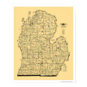 Michigan Railroad Map 1897 posters by lc_maps Michigan Railroad Map 1897 posters