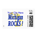 Michigan Rocks ! Postage Stamp