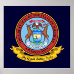 Michigan Seal Print