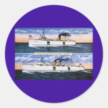 Michigan State Auto Ferries Sticker