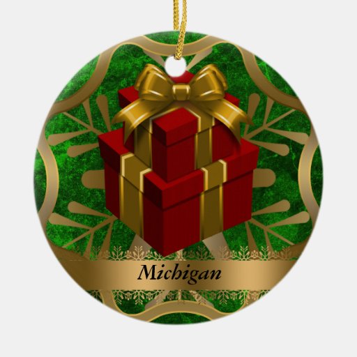 michigan state christmas ornament zazzle michigan state christmas ornament zazzle