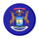 Michigan State Flag magnets by 1791dotus Michigan State Flag magnets