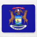 Michigan State Flag mousepads by 1791dotus Michigan State Flag mousepads