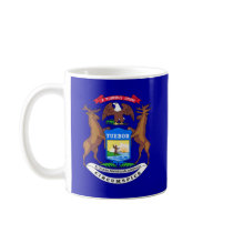 Michigan State Flag Coffee Mugs