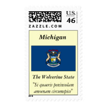 Michigan State Flag postage by TheFlagStore Michigan State Flag postage