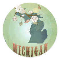 Michigan State Map – Green