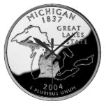 Michigan State Quarter Clock