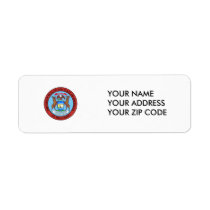 Michigan State Seal Return Address Label