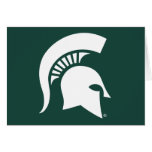 Michigan State University Spartan Helmet Logo Card