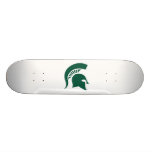 Michigan State University Spartan Helmet Logo Skateboard