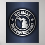 "Michigan Steel" Posters & Prints (Blue)