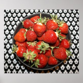 Michigan Strawberries in June print