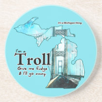 Michigan Troll Coaster coasters