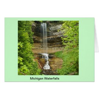 Michigan Waterfalls Greeting Card