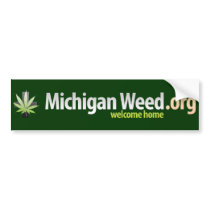 Michigan Weed Bumper Sticker bumper stickers