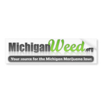 Michigan Weed Bumper Sticker bumper stickers