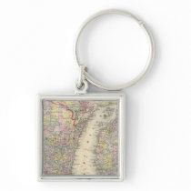 Michigan, Wisconsin Key Chains