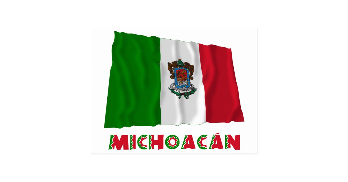 michoac-n-waving-unofficial-flag-postcard-zazzle