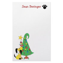 Mick and Henry Decorate the Tree stationery