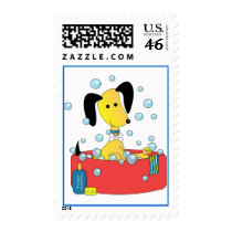 Mick and Henry Take a Bath Stamp