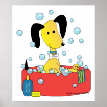 Mick and Henry Take a Bath Print