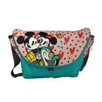 Mickey and Minnie 2 Courier Bags at Zazzle