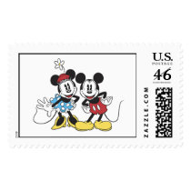 Mickey and Minnie Mouse postage