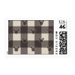 Mickey Brown Plaid Pattern