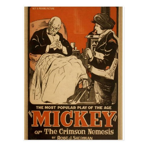 Mickey, by 'Robt .J. Sherman' Retro Theater Postcards