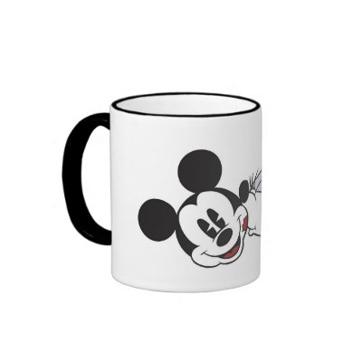 Mickey & Friends classic Minnie kissing Mickey mugs